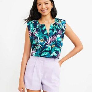 Botanical Flutter Sleeve Shell
